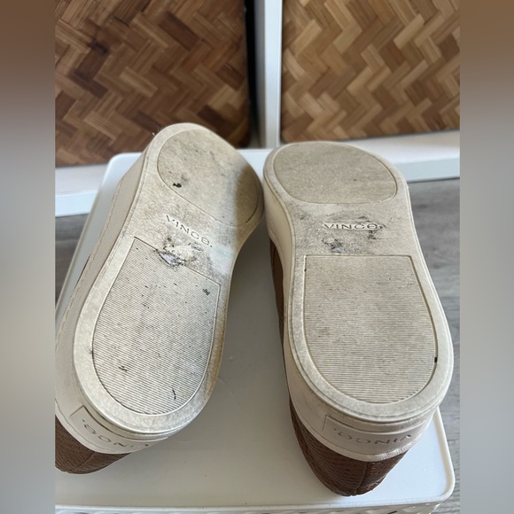 VINCE. - Leather snakeskin platform slip on shoes women’s size 10 - Picture 11 of 11